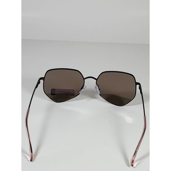Foster Grant Geometric Alternative Black Metal Mirrored Sunglasses 52195FGX001 - Picture 5 of 11